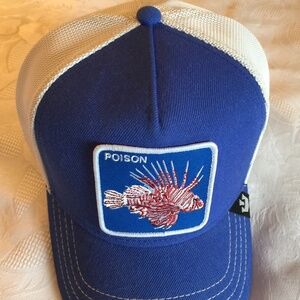 Men’s The Farm Goorin Bros. Men’s Blue and White Hat - with Poison image